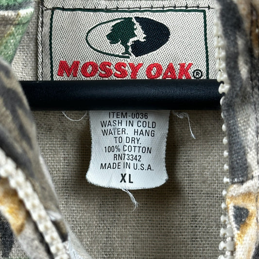 Vintage Mossy Oak RealTree AOP Full Zip Light Jacket