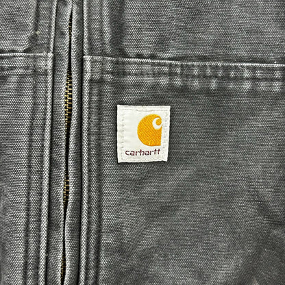 Carhartt Full Swing Golden Bear Embroidery Black Fleece Lined Hooded Jacket