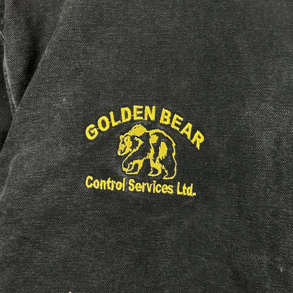 Carhartt Full Swing Golden Bear Embroidery Black Fleece Lined Hooded Jacket