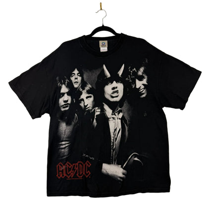 05' Liquid Blue ACDC Big Print Black Graphic Tee