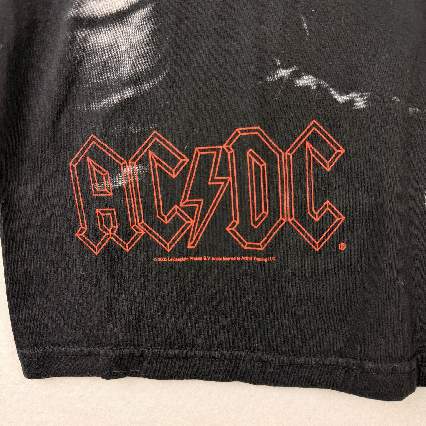 05' Liquid Blue ACDC Big Print Black Graphic Tee