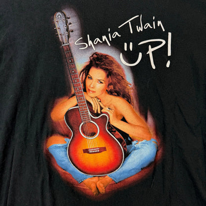 Vintage Anvil Shania Twain Up Black Graphic Tour Tee