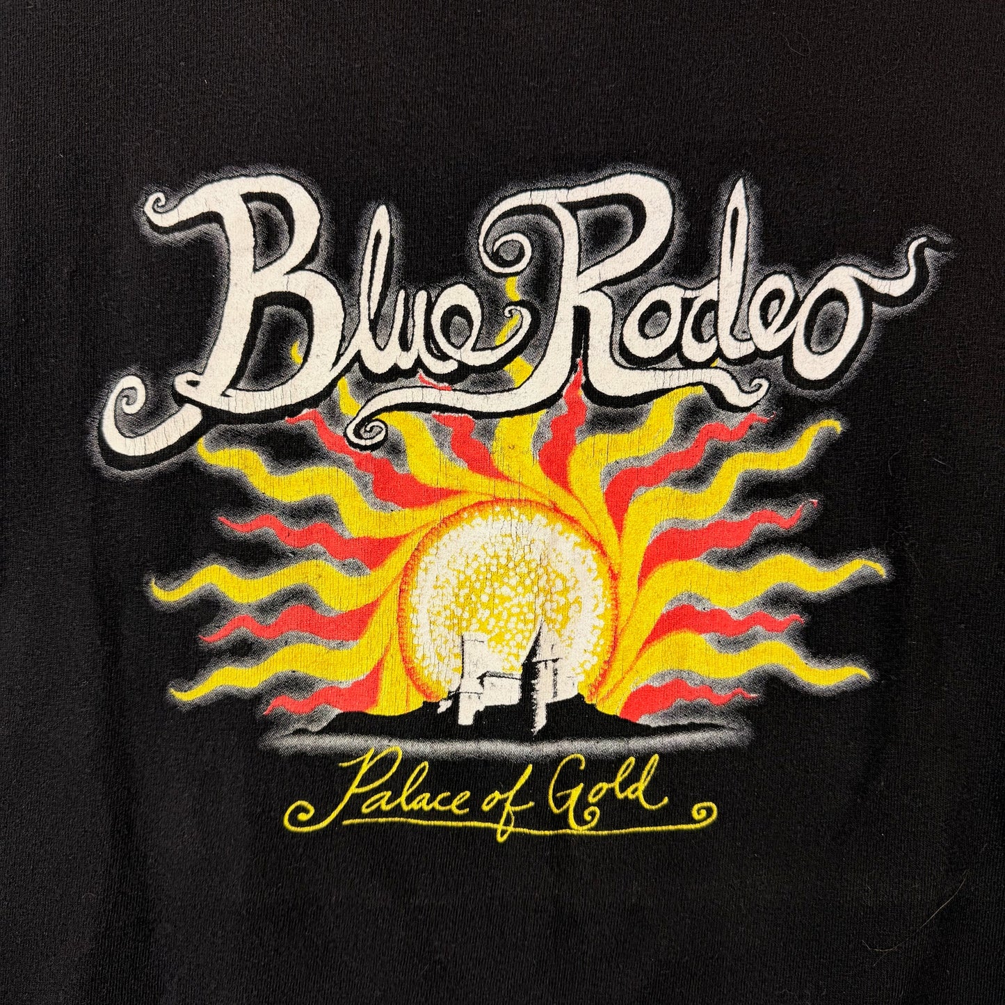Vintage Blue Rodeo Palace of Gold Graphic Black Tee