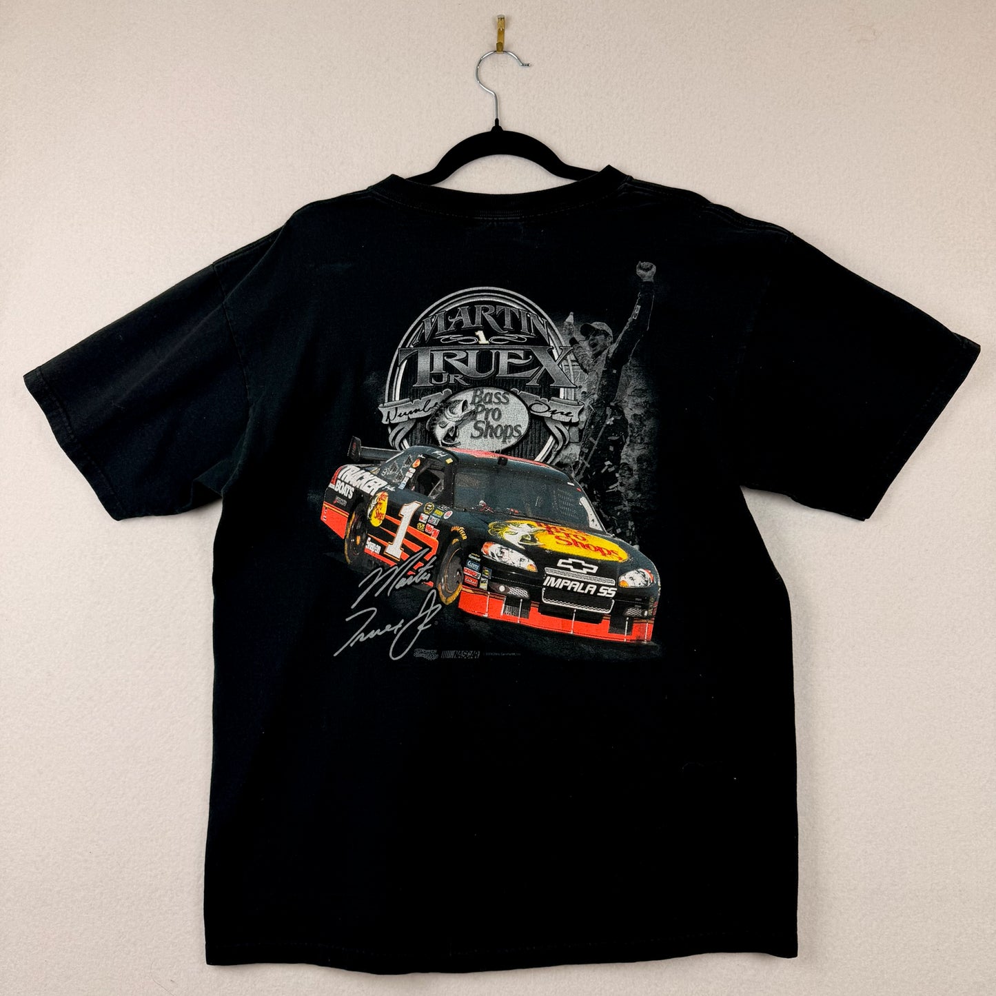 Vintage Chase Nascar Martin Truex Black Racing Graphic Tee