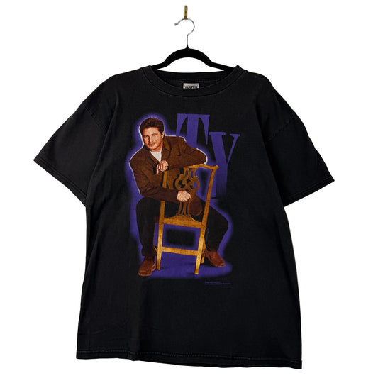 Vintage Tultex 99' Ty Herndor The Ty Tour Black Tee