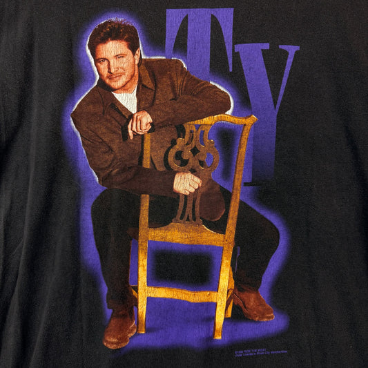Vintage Tultex 99' Ty Herndor The Ty Tour Black Tee