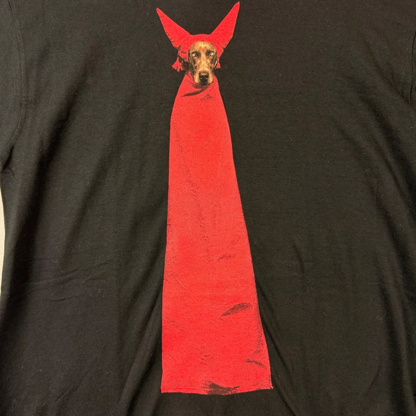 Vtg Fruit of the Loom Devil Dog William Wegman Tee