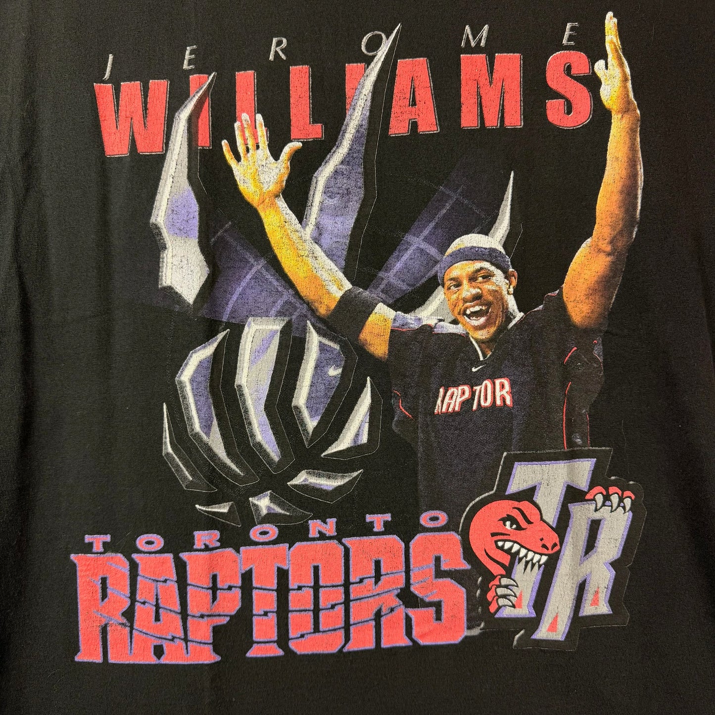 Vintage Toronto Raptors Jerome Williams Graphic Black Tee