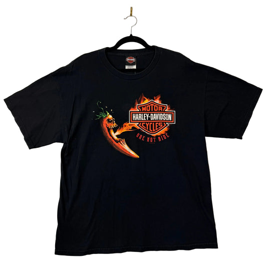 Harley Davidson One Hot Ride Cancun Graphic Black Tee