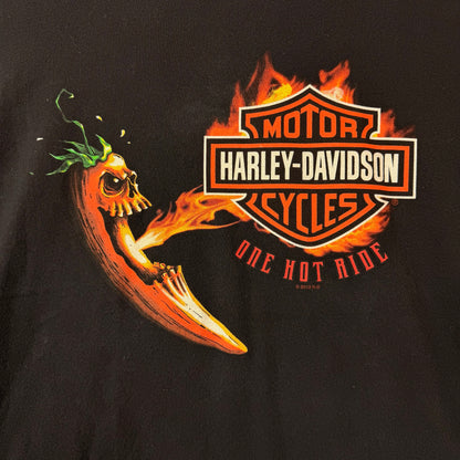 Harley Davidson One Hot Ride Cancun Graphic Black Tee