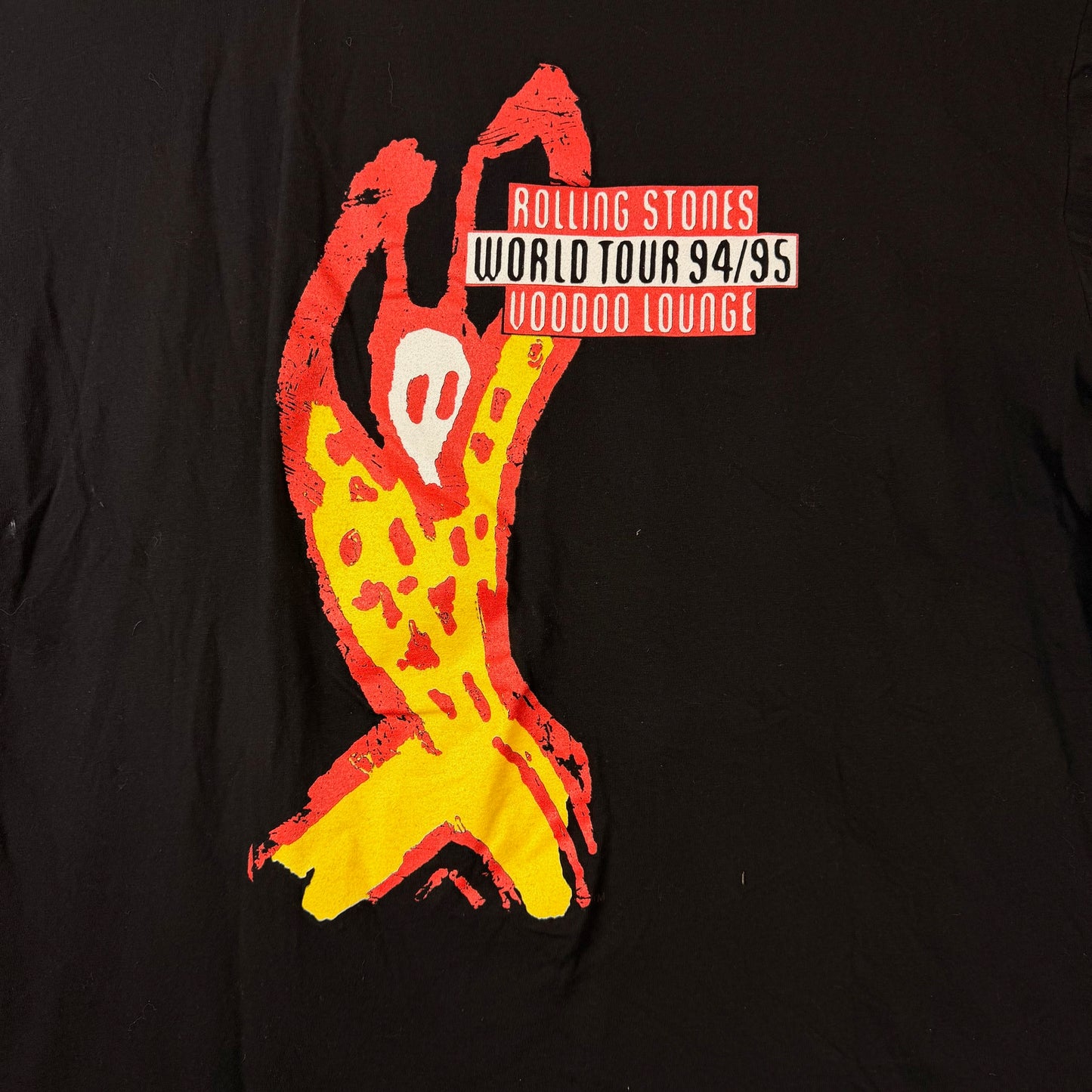 Vintage SunFlag 94/95 Rolling Stones Voodoo Lounge Black Tour Tee