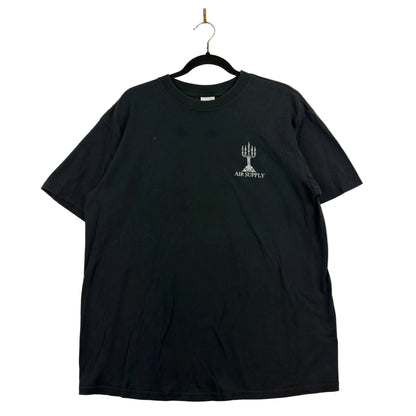 Vintage Anvil Air Supply Graphic Black Tee