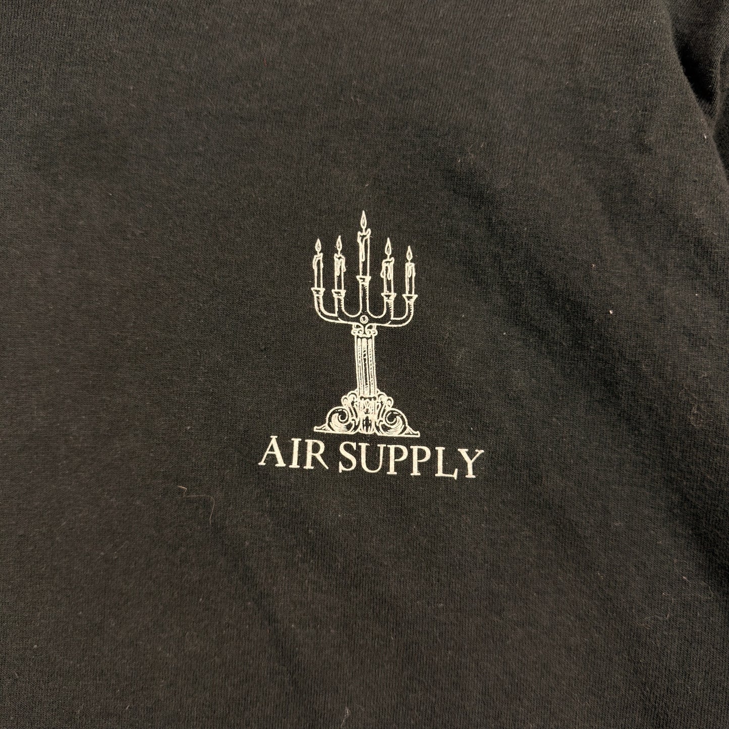 Vintage Anvil Air Supply Graphic Black Tee