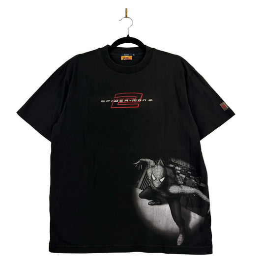 2004 Spiderman 2 Graphic Print Black Tee