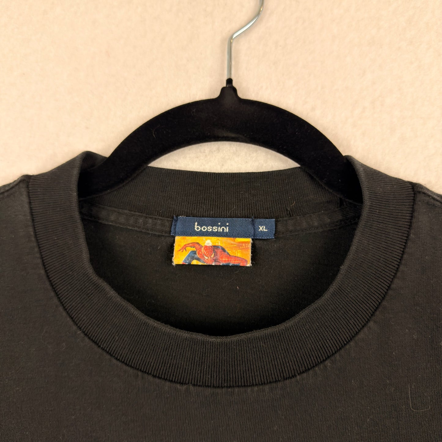 2004 Spiderman 2 Graphic Print Black Tee