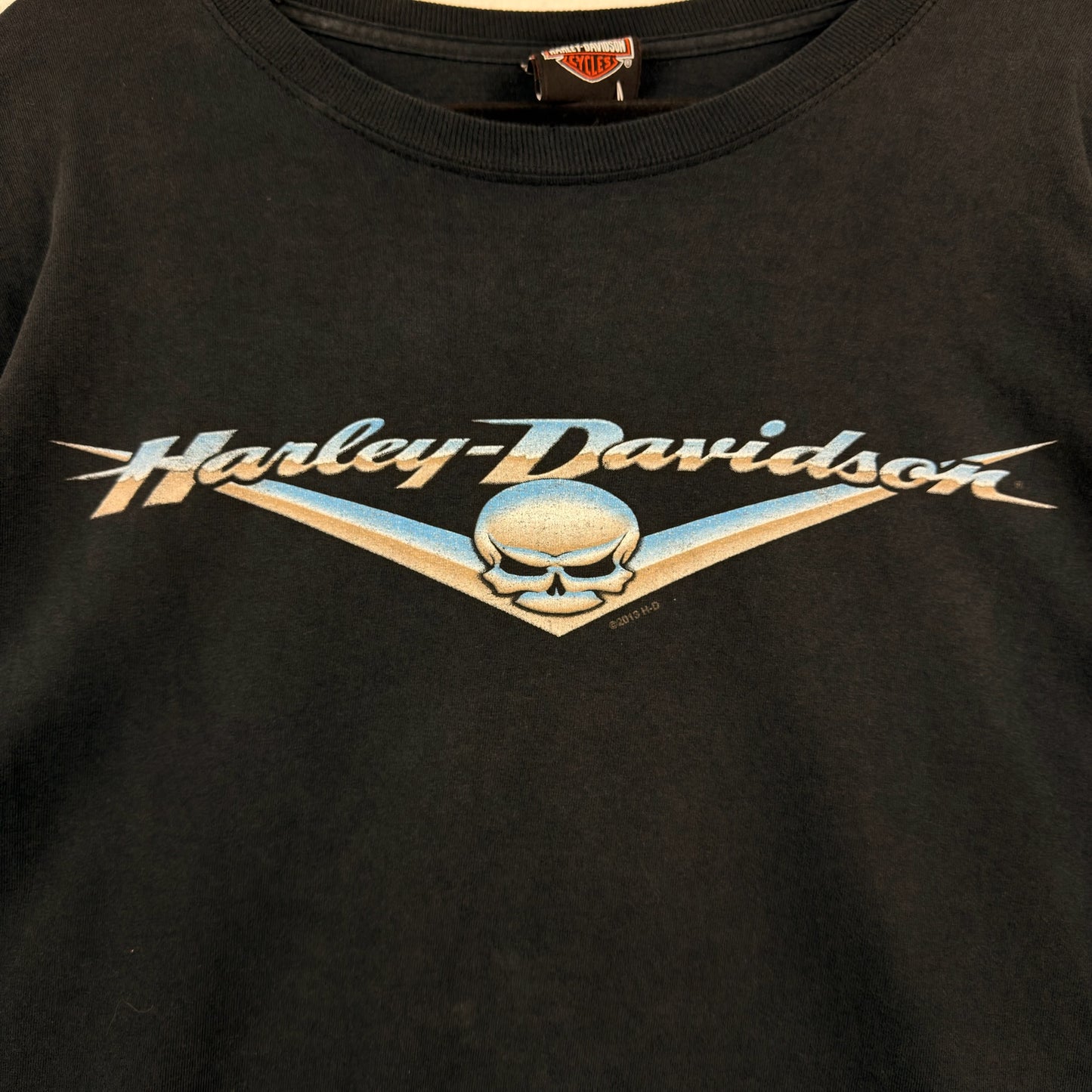 Harley Davidson Barnes 10th Anniversary Graphic Black Tee
