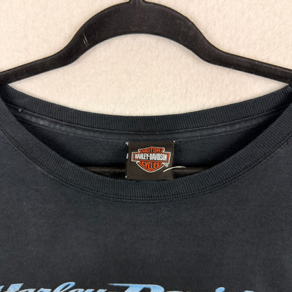Harley Davidson Barnes 10th Anniversary Graphic Black Tee