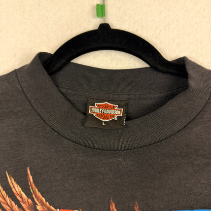 Vintage 3D Emblem Harley Davidson Eagle Tee