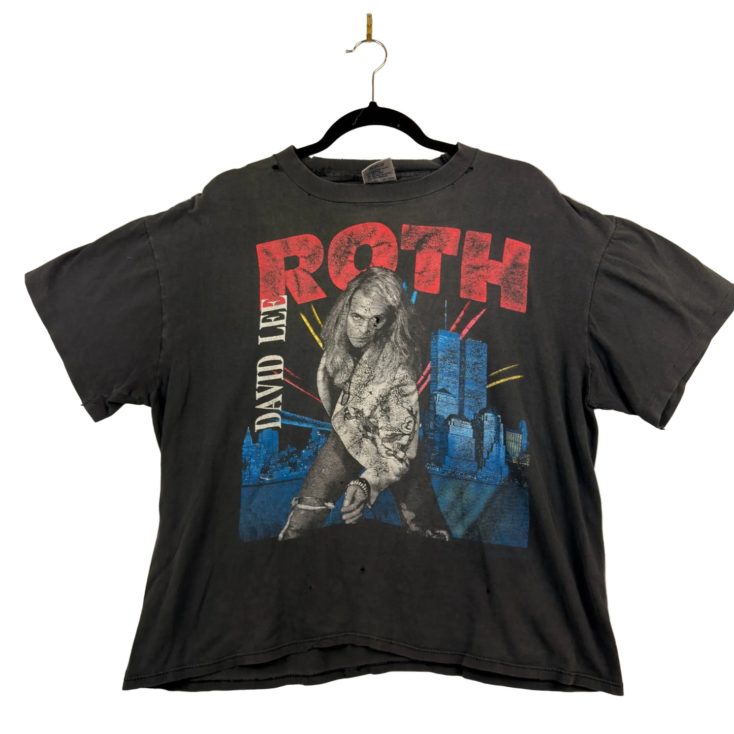 Vintage David Lee Roth Skyscraper Tour “Twin Towers” Tee