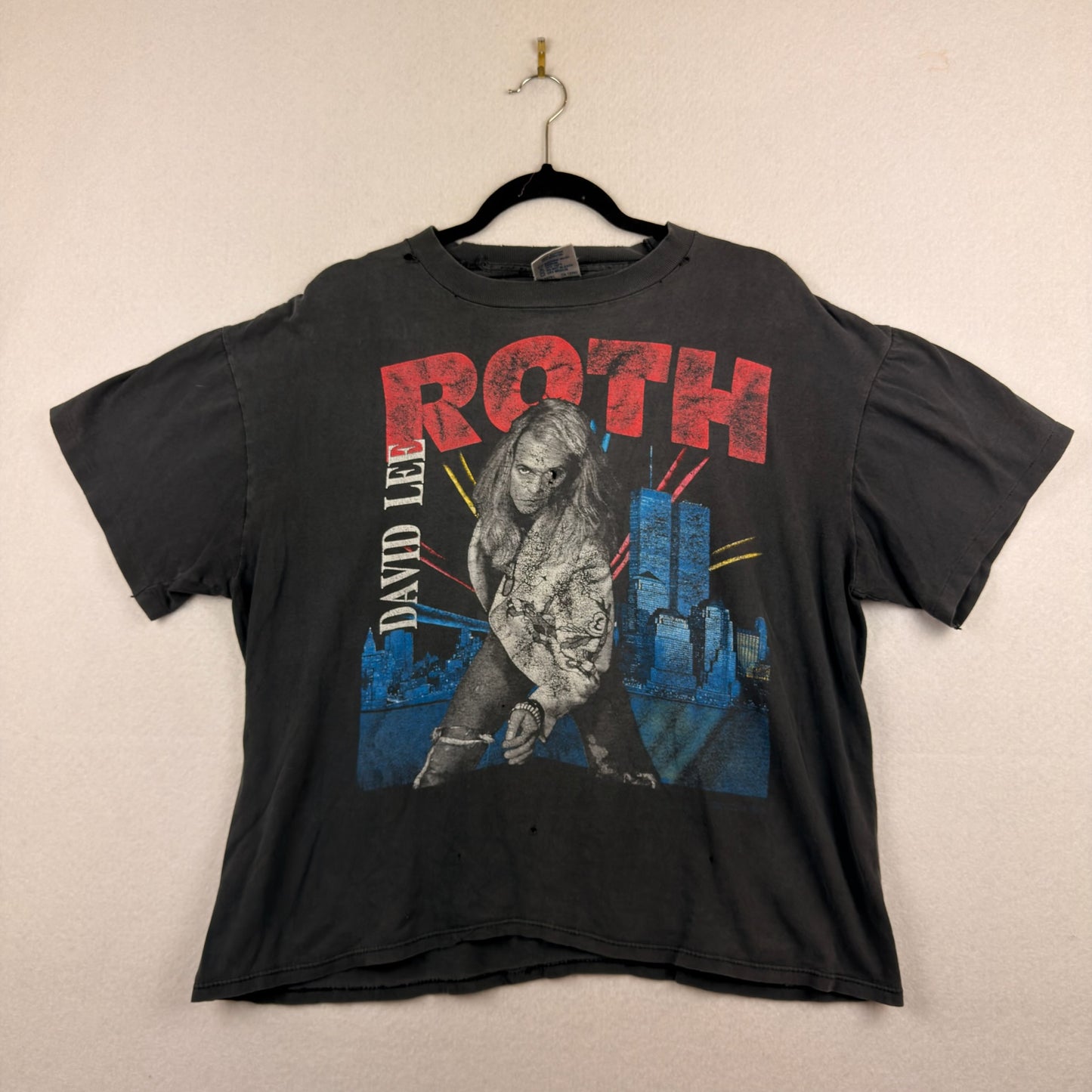 Vintage David Lee Roth Skyscraper Tour “Twin Towers” Tee