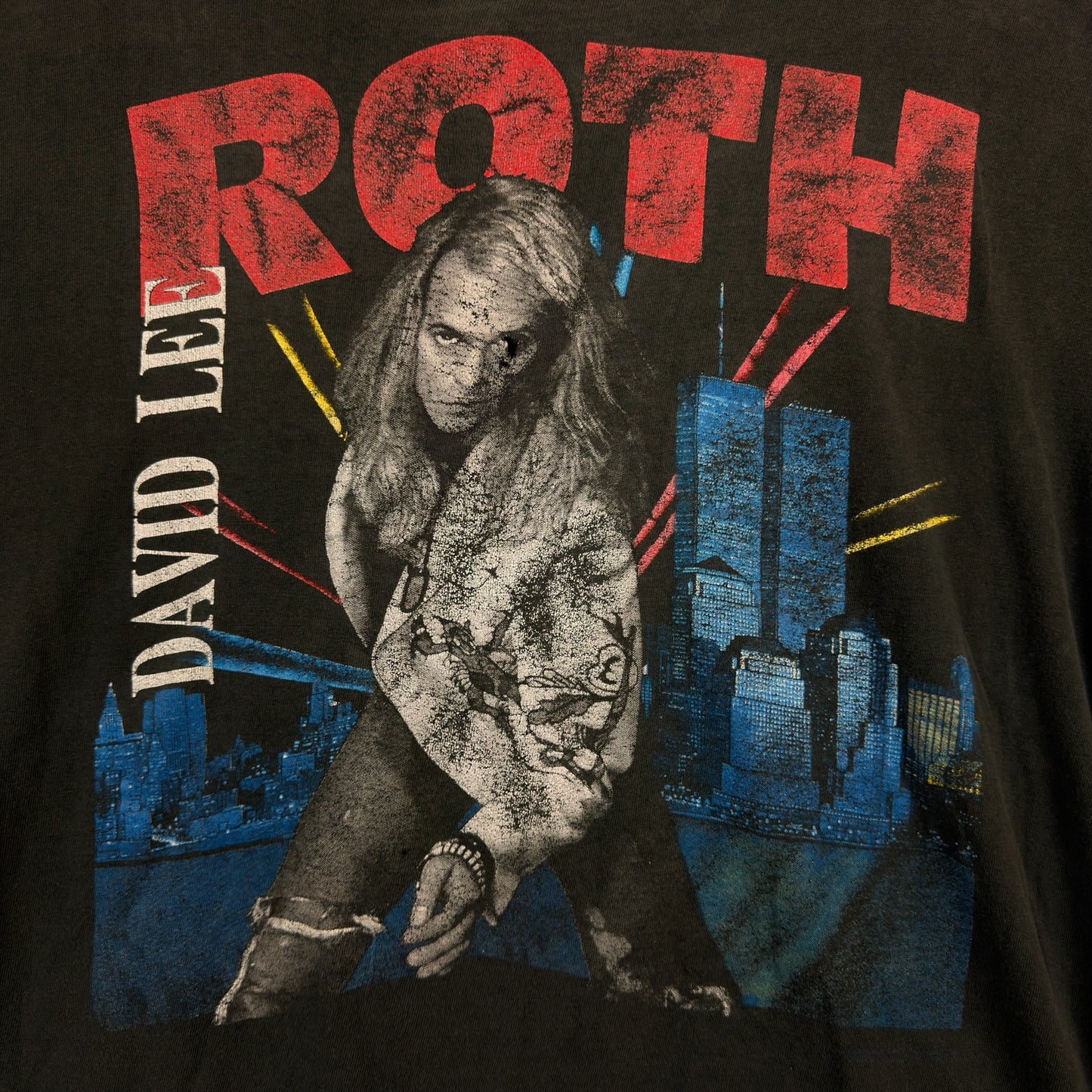 Vintage David Lee Roth Skyscraper Tour “Twin Towers” Tee