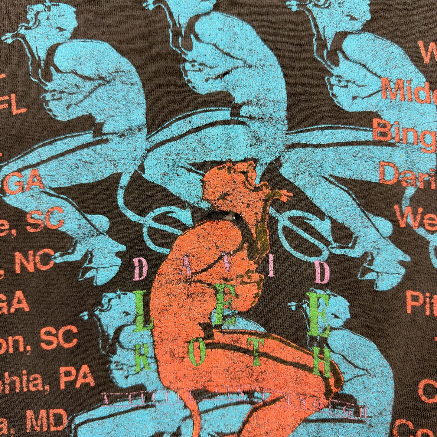 Vintage David Lee Roth Skyscraper Tour “Twin Towers” Tee