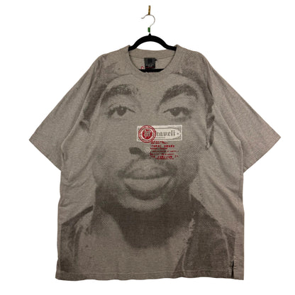 Vintage Makaveli Tupac Shakur Graphic Grey Tee