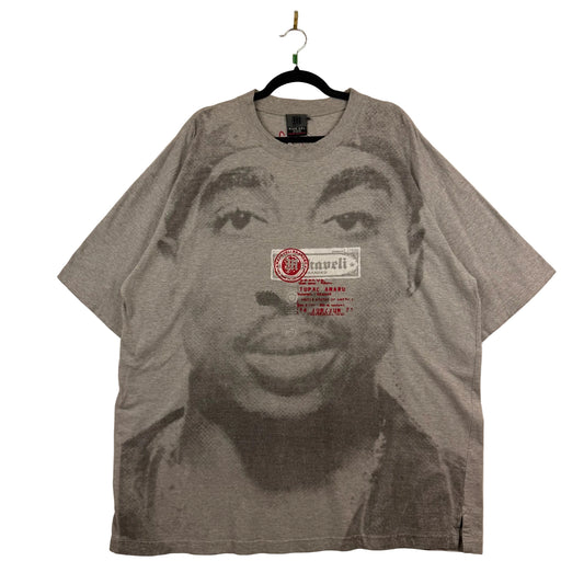 Vintage Makaveli Tupac Shakur Graphic Grey Tee
