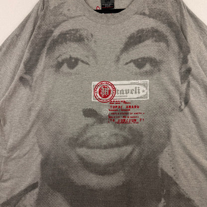 Vintage Makaveli Tupac Shakur Graphic Grey Tee