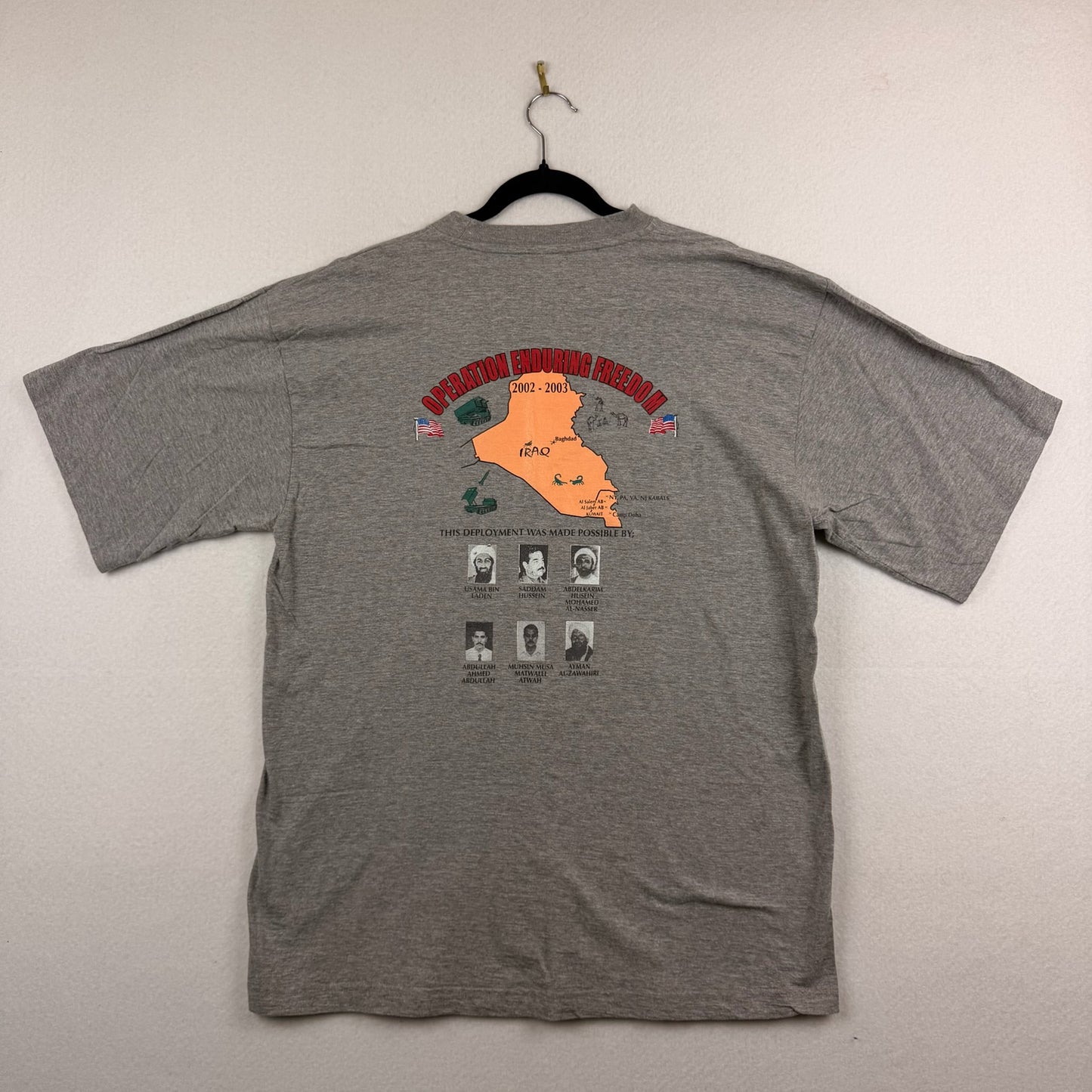 Vintage Kuwait Operation Enduring Freedom Terrorist Tee
