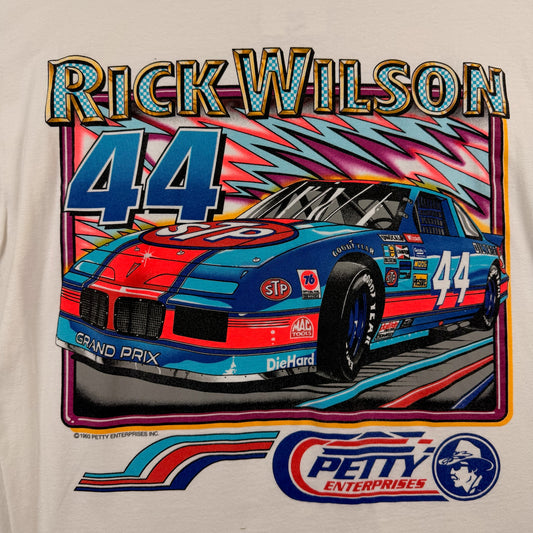 93 Hanes Rick Wilson White Racing Tee