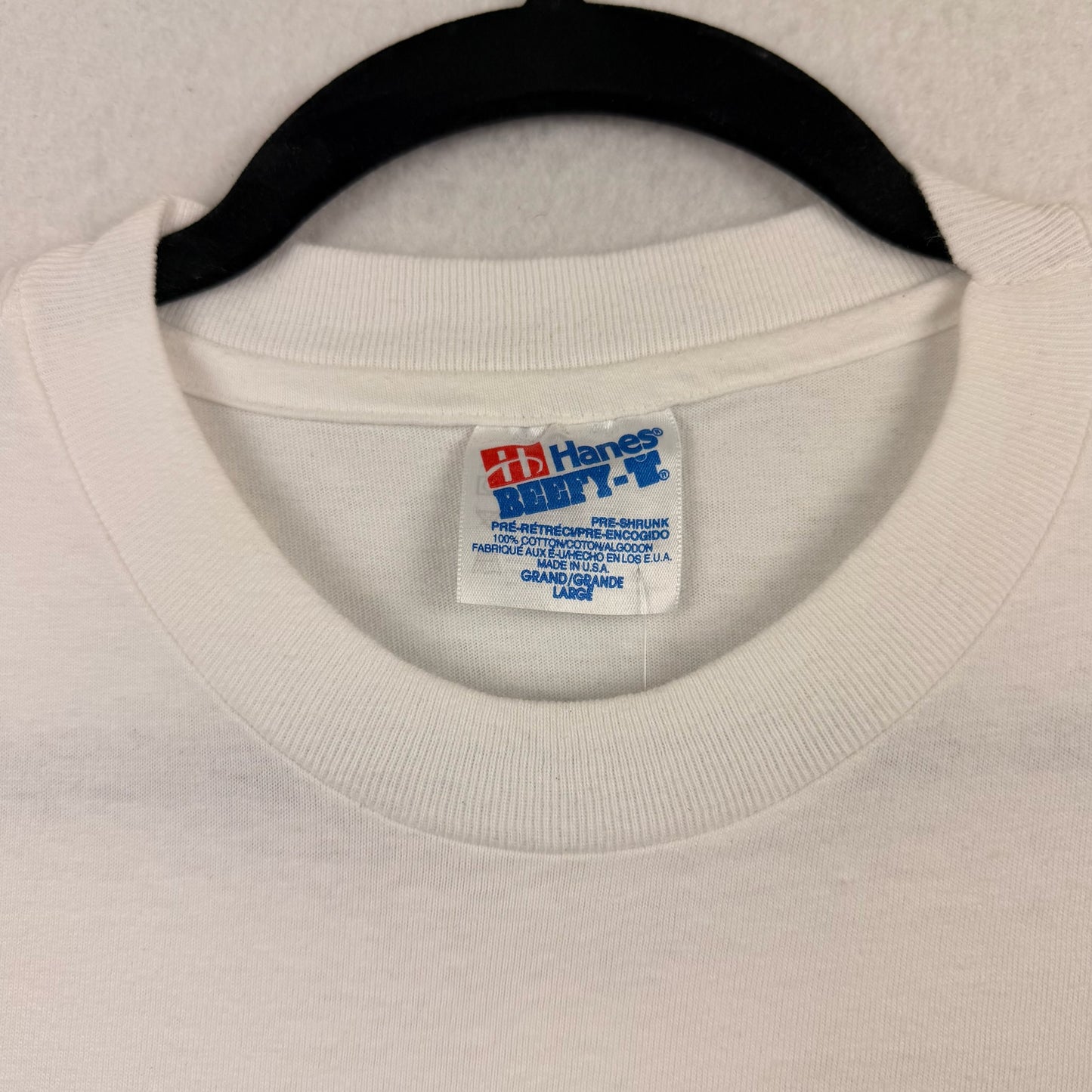 93 Hanes Rick Wilson White Racing Tee