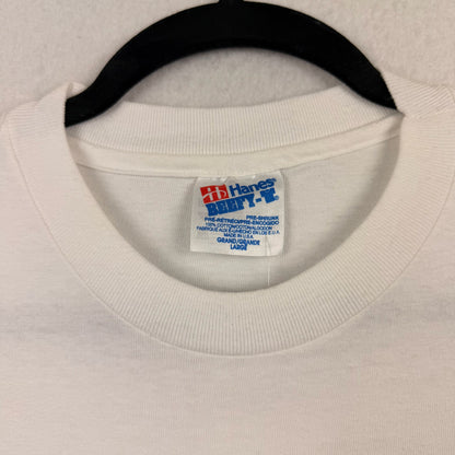 93 Hanes Rick Wilson White Racing Tee