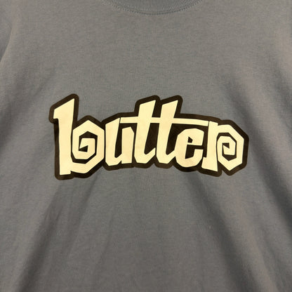 Butter Mute Blue Script Graphic Tee