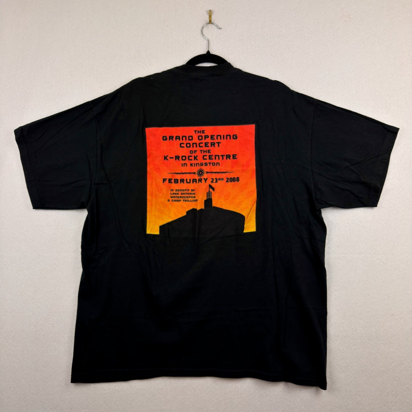 08' M&O Knits Tragically Hip Grand Opening Concert Black Graphic Tee