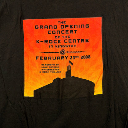 08' M&O Knits Tragically Hip Grand Opening Concert Black Graphic Tee