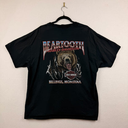 Harley Davidson Beartooth Billings Montana Black Graphic Tee