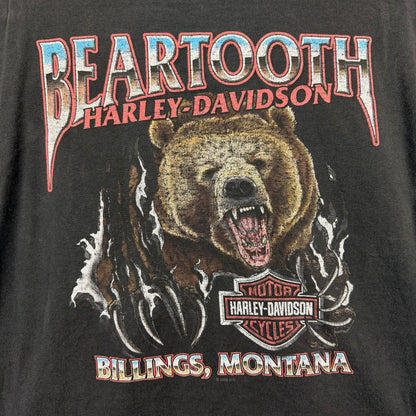 Harley Davidson Beartooth Billings Montana Black Graphic Tee