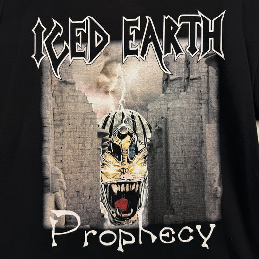 Vintage Delta Iced Earth Prophecy Band Black Tee