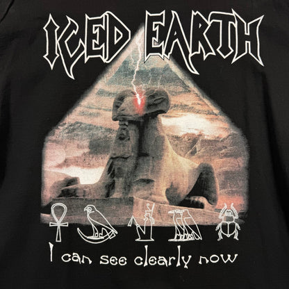 Vintage Delta Iced Earth Prophecy Band Black Tee