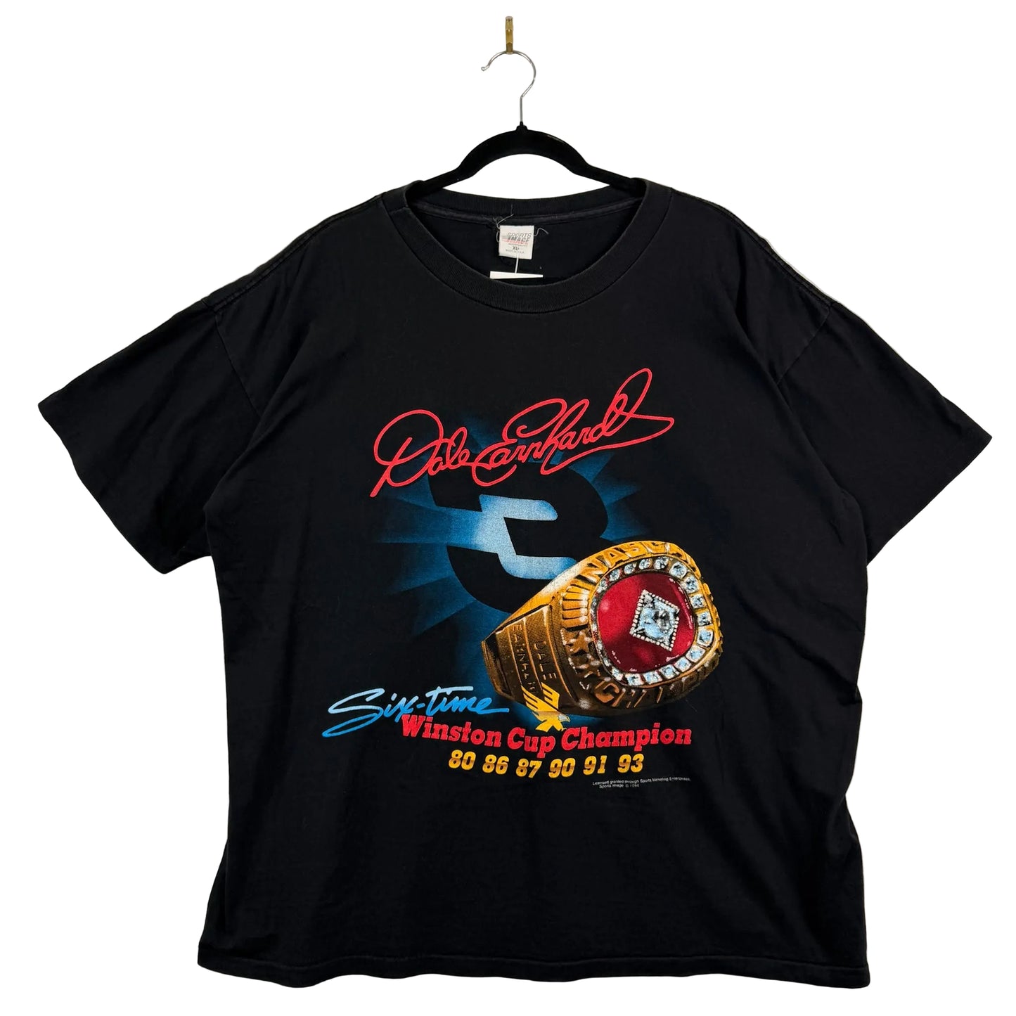 Dale Earnhardt Sixth Time Winston Cup Champions Tee