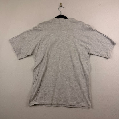 Vintage Texas Bull Asiago Hockey Italia Champion Grey Graphic Tee