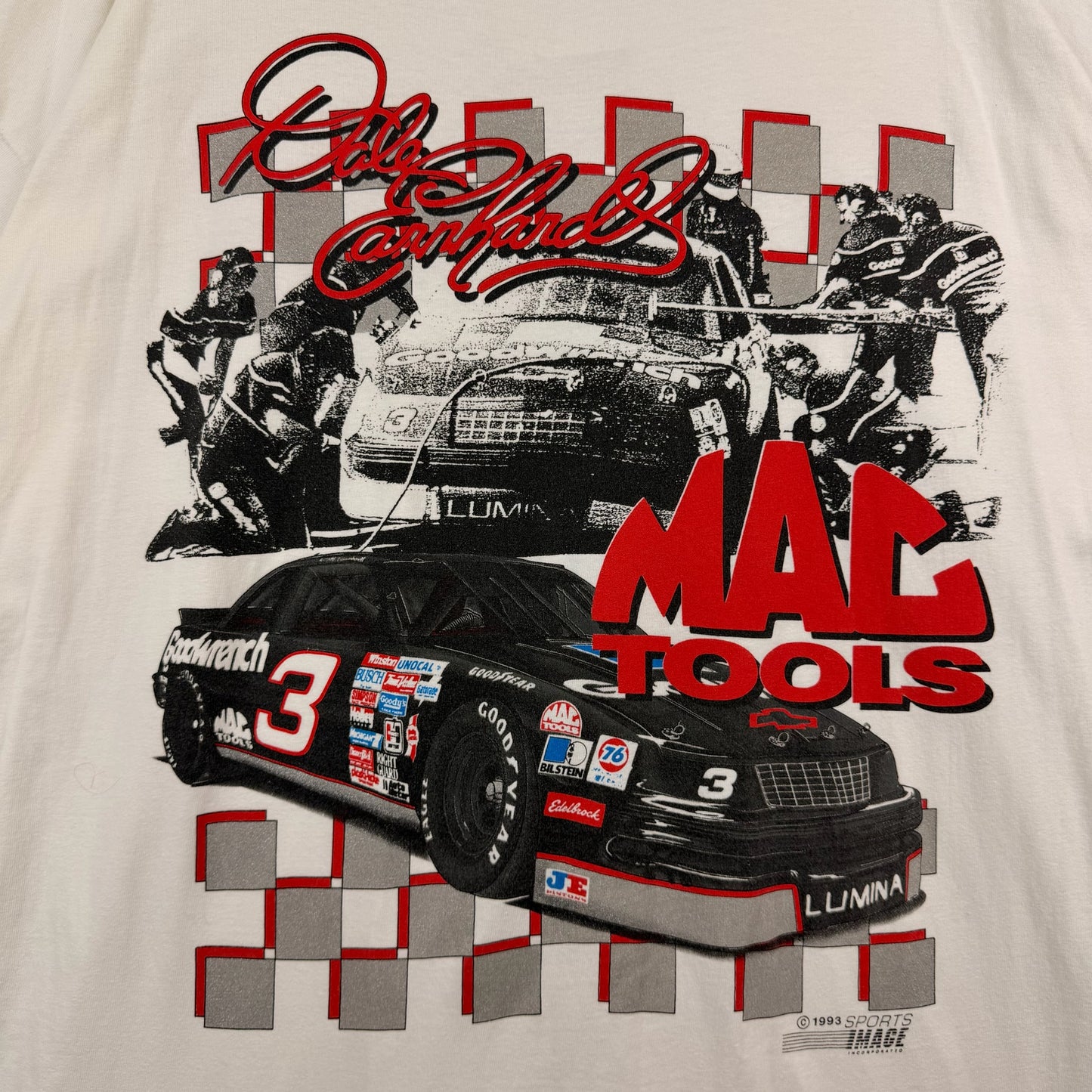Sports Image Dale Earnhardt Mac Tools White Tee