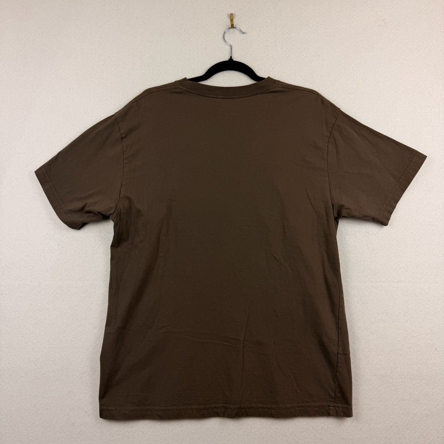 Dime Taupe Center Logo Embroidery Tee