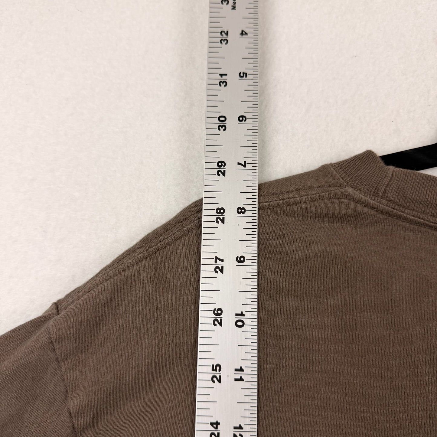 Dime Taupe Center Logo Embroidery Tee