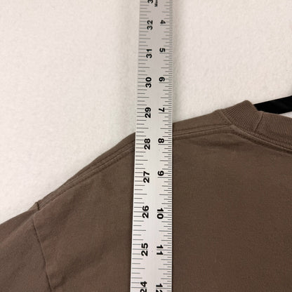 Dime Taupe Center Logo Embroidery Tee