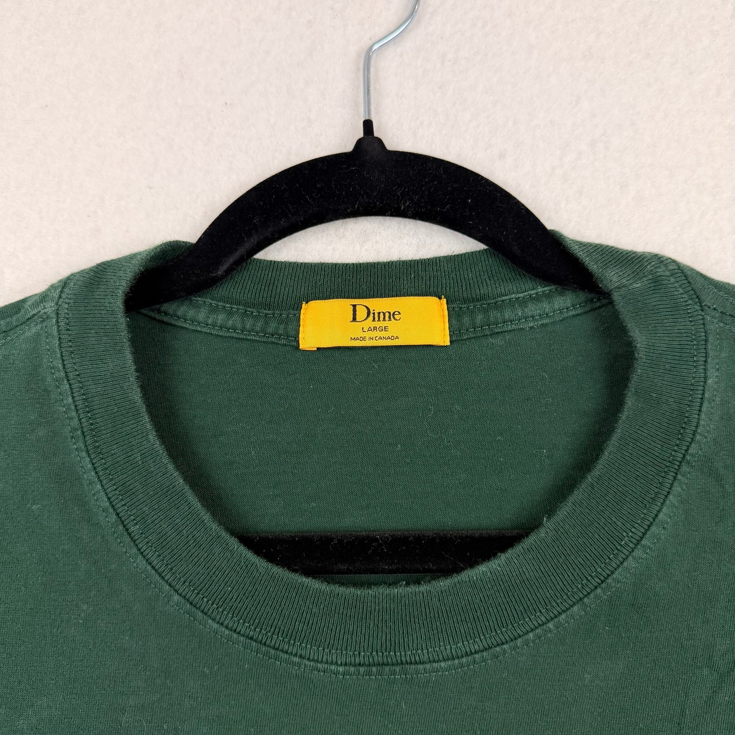 Dime Green Center Logo Embroidery Tee