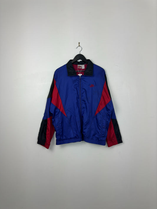 VTG x Nike x Grey Tag x Full Zip Multi Color Windbreaker Jacket - Cut Tag (XL)