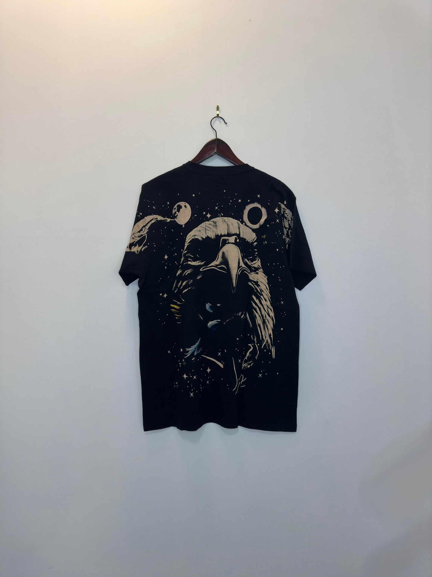 VTG x ROCKSIR x Black AOP Eagle Graphic Tee - XXL