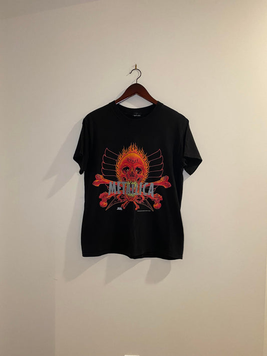 VTG x Metallica x REBEL Pusshead Print Black Graphic Tee - S/M